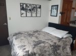 Ground floor studio with Double bed and Fireplace